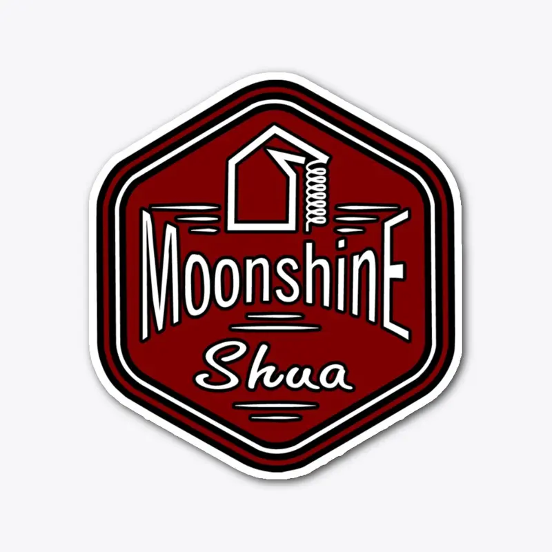 Moonshine Shua Vintage Die Cut Sticker