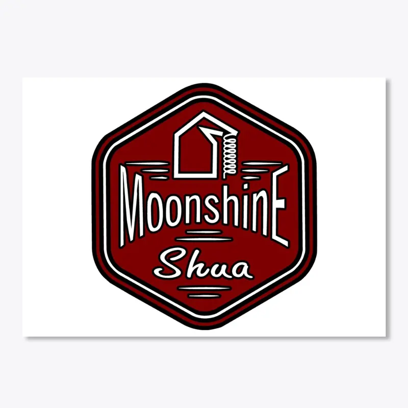 Moonshine Shua Vintage Logo Sticker